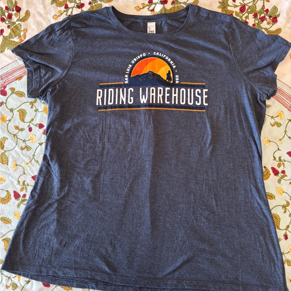 Riding Warehouse Women's Short Sleeve Tee - Blue